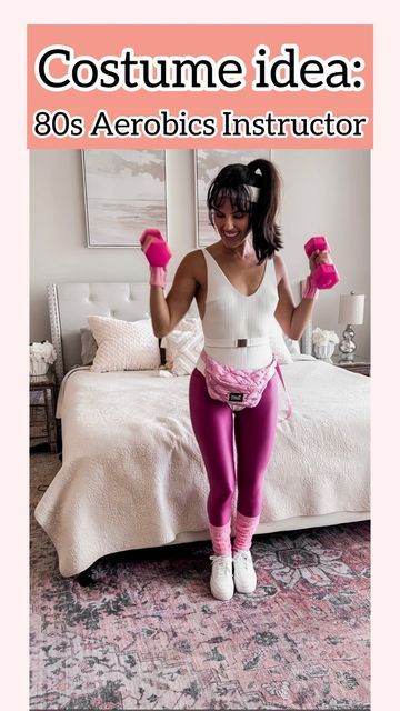 Brittany Fullwood on Instagram: "80s aerobics FTW🙌🏻 The sad part is I already owned everything including the clip on bangs😂 I went to a themed barre class a few weeks ago but this would make an easy Halloween costume! #halloween #halloweencostume" Aerobics Halloween Costume, Aerobics Costume, 80s Aerobics, Clip On Bangs, Easy Halloween Costume, Barre Classes, Easy Halloween Costumes, Diy Costumes, Easy Halloween