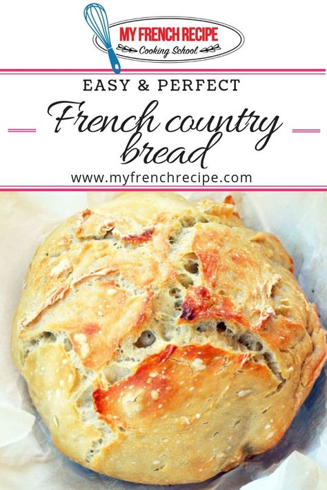 Country French Bread Recipes, French Country Bread Recipe, French Bread In Dutch Oven, Dutch Oven French Bread, Crusty Bread Recipe Dutch Oven, Country French Bread, Country Bread Recipe, French Country Cooking, Choux Dough