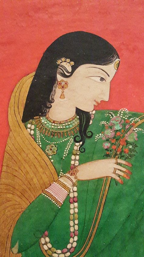 Indian Miniature Paintings Mughal Miniature Paintings, Indian Traditional Paintings, Ancient Indian Art, Mughal Art Paintings, South Asian Art, Indian Art Gallery, Mughal Paintings, Indian Painting, Madhubani Art