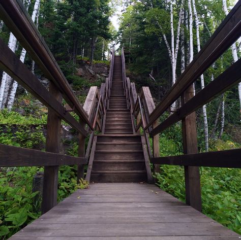 10 Day Minnesotans climbing the stairs from Lake Superior to the Split Rock Lighthouse in Two Harbors, MN. Click to see more from world-renowned travelers as they road-trip through Minnesota. #OnlyinMN Two Harbors Mn, Minnesota Photography, Split Rock Lighthouse, Split Rock, Two Harbors, Minnesota Travel, Stair Climbing, Bike Trail, Michigan Travel