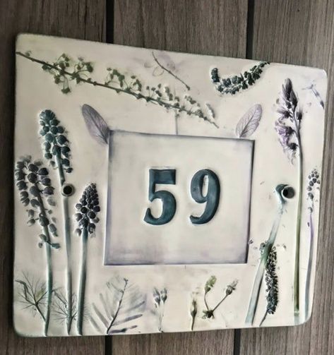 Ceramic House Numbers, Wedding Bouquet Preservation, Pottery Houses, Bouquet Preservation, Pottery Handbuilding, Slab Pottery, Pottery Crafts, Diy Pottery, Pottery Classes