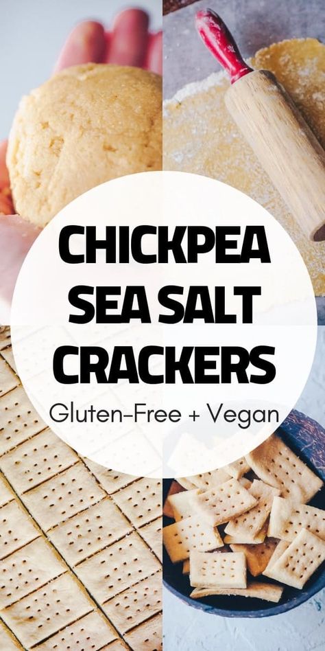 Chickpea Flour Recipes, Salt Crackers, Healthy Crackers, Gluten Free Crackers, Homemade Crackers, Sausage Recipe, Vegan Italian, Vegan Crackers, Vegan Bread