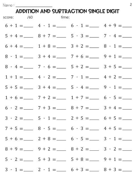 -Addition and subtraction skills is a huge and important subject.These worksheets are a great way to help your students master single digit addition and subtraction. -Grade Levels K - 1st, Homeschool ------------------------------------- Here's what you will get : -1 PDF File ------------------------------------- Include in the PDF File : -20 worksheets + 20 answer sheets -Answer key in back -Print Size 8.5x11" (US Letter) -This is a digital download. No physical product will be shipped Simple Addition And Subtraction Worksheets, Math Questions For Grade 1, 1 Digit Addition Worksheets, Subtraction Worksheets Grade 1, Addition Worksheets Grade 1, 2 Digit Addition And Subtraction, Maths Questions, Teaching Subtraction, Easy Math Worksheets