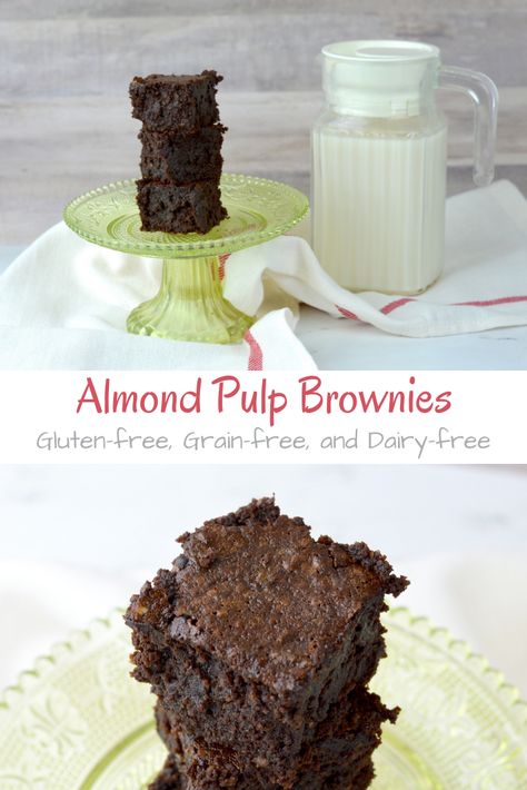 Almond Pulp Bread Recipes, Almond Pulp Brownies, Almond Pulp Cookies, Scrappy Cooking, Almond Pulp Recipes, Baking Snacks, Pulp Recipes, Almond Cow, Pulp Recipe