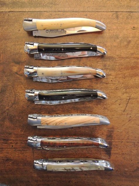 Laguiole Pocket Knife, Laguiole Cutlery, Laguiole Knife, Wine Sommelier, Tiny Village, Wood Knife, Cheese Knives, Wine Opener, Steak Knives