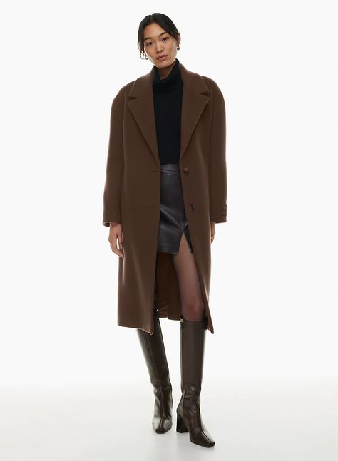 Aritzia Wool Coat, Aritzia Coat, Wind Protection, Great Coat, Wool Coats, Wool Coat Women, Cocoon Coat, Wool Trench Coat, Single Breasted Coat