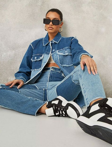 Denim Photoshoot, Denim Aesthetic, Denim Editorial, Denim Top Women, Oversized Denim Shirt, Oversize Style, Demin Jacket, Denim Projects, All Jeans