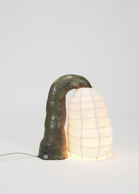 Carmen D'Apollonio Makes Lamps That Feel Like Friends Pottery Lamp, Modern Textiles, I Love Lamp, Lampe Decoration, Ceramic Lamp, The Snake, Ceramic Sculpture, Creative Process, Lamp Design