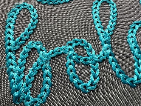 Bold Chain stitch FONT Dense chain machine embroidery designs in alphabet letters knit sweater handmade effect chain name, BX included Sweater Handmade, Hand Chain, Free Embroidery Designs, Alphabet Letters, Fonts Alphabet, Chain Stitch, Embroidery Projects, Embroidery Files, Lettering Alphabet