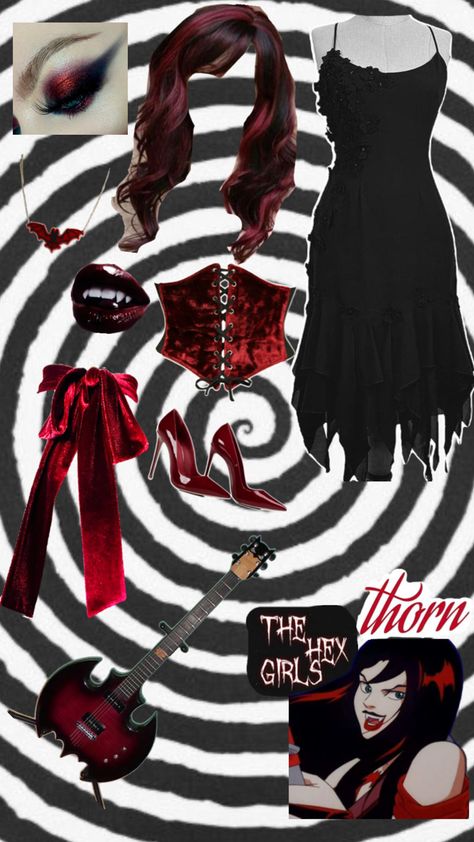 The Hex Girls Member Thorn From Scooby-Doo! and the Witch's Ghost Costume/Cosplay Idea Gothic Dark Aesthetic Scooby Doo Costumes, Hex Girls, Cosplay Idea, Ghost Costume, Witch Girl, Costume Cosplay, Girl Costumes, Dark Aesthetic, Scooby Doo