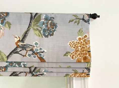 Roman Valance, Roman Shades Kitchen, Faux Roman Shade Valance, Roman Shade Valance, Diy Roman Shades, Cordless Roman Shades, Custom Valances, Faux Roman Shades, Flat Roman Shade