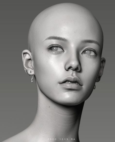 ArtStation - NEWLOOKgirl01, RAF RAY Drawing Reference Face, Reference Face, Face Angles, Face Drawing Reference, Zbrush, Face Drawing, Drawing Reference, Photoshop