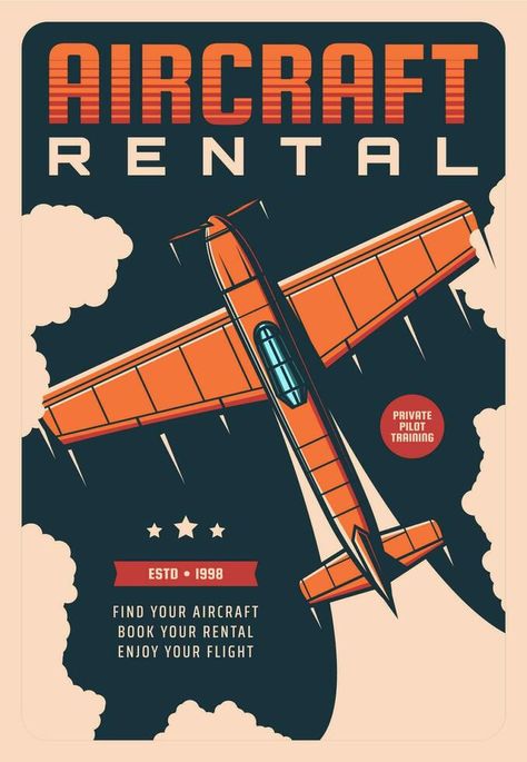 Paper Plane Design, Plane Graphic Design, Plane Poster, Airplane Poster, Student Board, Vector Landscape, Aircraft Propeller, Aviation Posters, Old Planes