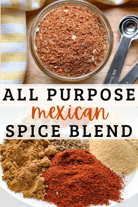 All Purpose Spice Blend, Mexican Spice Mix Recipe, Mexican Spices For Chicken, Mexican Chicken Rub, Mexican Seasoning For Chicken, Seasoning Blends Spice Mixes, Mexican Chicken Seasoning, Bbq Spice Blend, Mexican Spice Blend