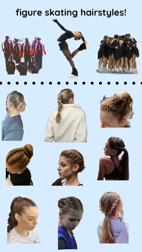 @salchow_inlife figure skating hairstyles! #figureskating #figureskatinghairstyles #hairstyles #fyp #slay #preppy #blowup Figure Skating Hair Styles, Ice Skating Hairstyles Curly Hair, Ice Skating Hair Styles, Hairstyles For Figure Skating, Figure Skating Hairstyles Competition, Hairstyles For Skiing, Ice Skating Hairstyles, Figure Skating Hairstyles, Skating Hairstyles