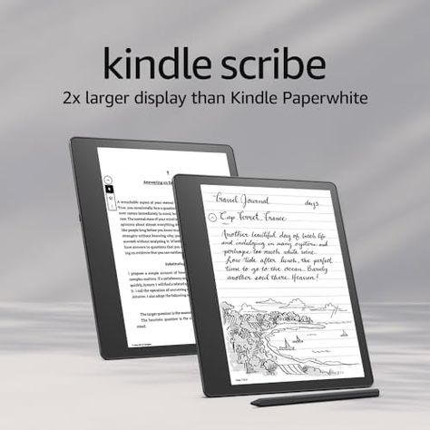 Amazon Official Site: Kindle Scribe, 16 GB the first Kindle for reading, writing, journaling and sketching - 10.2” Display Kindle Scribe, Notebook And Pen, Writing Journaling, Tablet Amazon, Oprahs Favorite Things, Read And Write, Digital Notebook, Amazon Storefront, Digital Notebooks