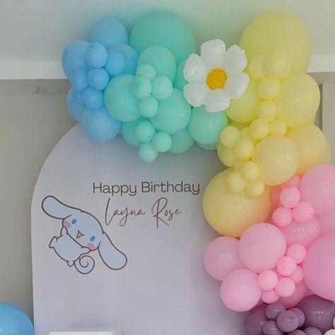 Sanrio Balloon Garland, San Rio Birthday Theme, Rio Party, Polar Express, Balloon Decor, May 21, Balloon Garland, Balloon Decorations, Birthday Theme