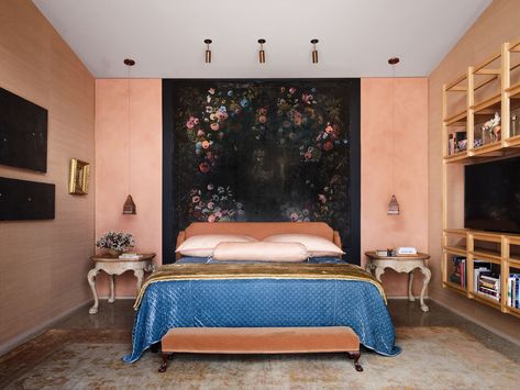 Mediterranean Bedroom, Matching Dressers, Lake Flato, Bedroom 2024, Exposed Ceilings, Peach Fuzz, Antique Paint, Handmade Tiles, Creative Industries