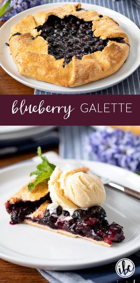 How to Make a Blueberry Galette #dessert #recipe #crostata #galette #blueberries #easy #pie #rustic #summer Blueberry Baking, Blueberry Treats, Purple Pie Man, Purple Pie, Galette Recipes, Blueberry Galette, Crostata Recipe, Top Recipes On Pinterest, Rustic Dessert