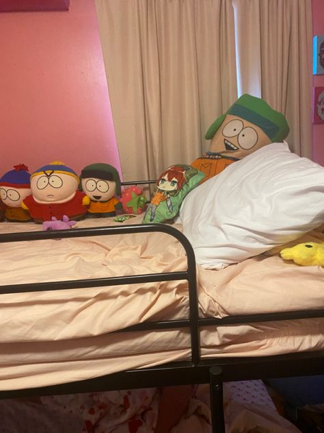 South Park Bedroom, South Park Room Decor, South Park Room, South Park Plushies, October Mood Board, October Mood, Collection Room, Least Favorite, Romantic Art