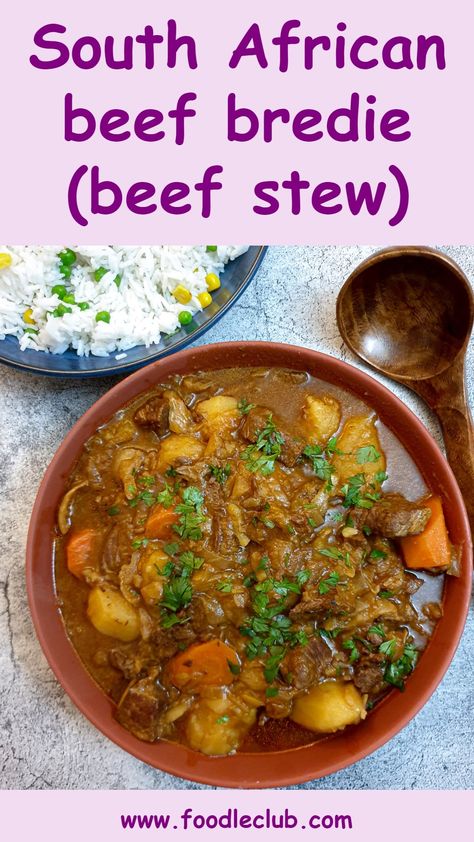 African Stew, Beef Stew Ingredients, South Africa Food, South African Dishes, Curry Stew, Banana Fritters, Slow Cooker Recipes Beef, Veg Soup, African Cooking