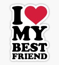 I love my best friend Sticker I Love Bestie, I Heart My Best Friend, Best Friend Stickers, I Love Friends, Friend Stickers, I Love My Best Friend, Friends Forever Pictures, Love You Friend, Friend Logo