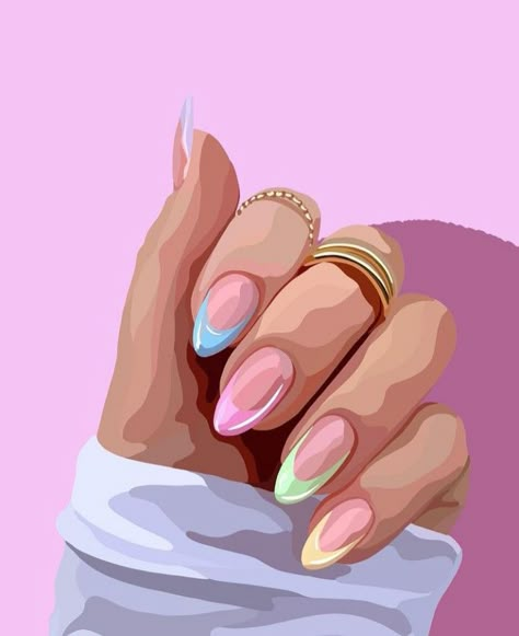 Nails Illustration Design, Nail Drawing Logo, Nail Illustration Logo, Nails Wallpaper Instagram, Nail Art Illustration, Manicure Illustration, Nail Art Logo Design, Nail Logo Design Ideas, Illustration Nails