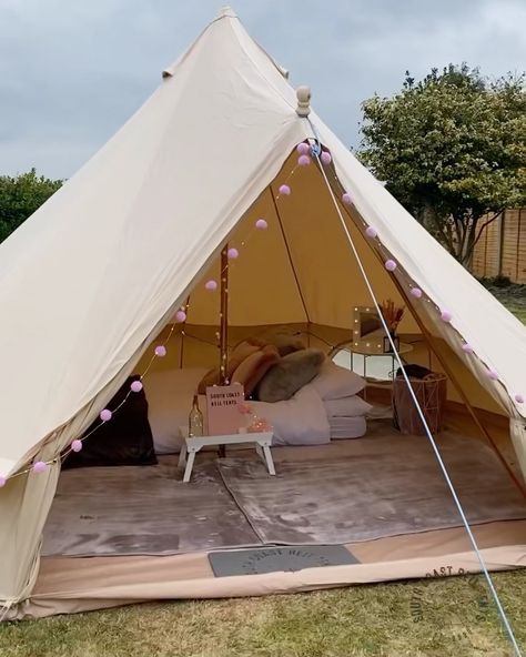 South Coast Bell Tents on Instagram: “Introducing ‘Touch of Blush’💖 With its soft tones and chic interior this theme is the perfect way to celebrate any occasion! #belltent…” Bell Tent Interior, Tent Interior, Bell Tents, Bell Tent, Chic Interior, Glamping, Outdoor Gear, In The Garden, Tent