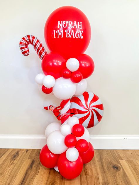 Pancake Party, Elf Arrival, Christmas Balloon Decorations, Letters To Santa, Balloon Stands, Balloon Arrangements, Family Christmas Cards, Winter Family, Christmas Balloons