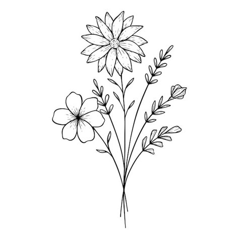 Vecteur fleurs de printemps dessinés à l... | Premium Vector #Freepik #vector #fleur #art-floral #graphique-fleur #gravure-fleur Doodle Art Flowers, Ribbon Embroidery Tutorial, Birth Flower Tattoos, Basic Embroidery Stitches, Flower Stencil, Paper Flower Wall, Embroidery Tutorials, Ribbon Embroidery, Birth Flowers