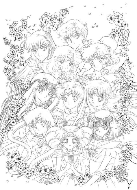 Sailor Moon Colouring Pages, Sailor Moon Drops, Sailor Moon Coloring Pages, Sailor Moon Tattoo, Kunst Tattoos, Sailor Moon Fan Art, Sailor Moon Usagi, Color Drawing, Sailor Moon Manga