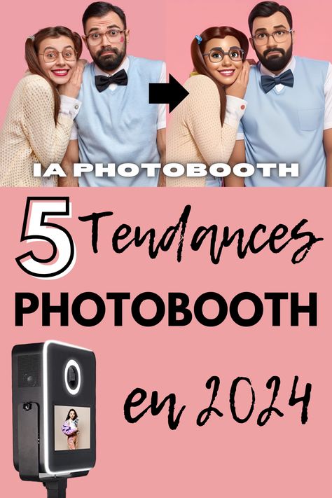 Craquez pour l'avenir du photobooth en 2024 ! 📸✨ Découvrez des moments captivants avec nos tendances exclusives : réalité augmentée, intelligence artificielle, et bien plus encore. Plongez dans l'ultra-connectivité où chaque clic devient un souvenir partagé instantanément. Explorez la magie des photobooths 360, revivez le charme du vintage, et adoptez l'élégance intemporelle du minimalisme. Connectez-vous à une expérience photographique inoubliable dès maintenant ! 🌟 #Photobooth2024 Template Photobooth, Photos Booth, Photo Booth