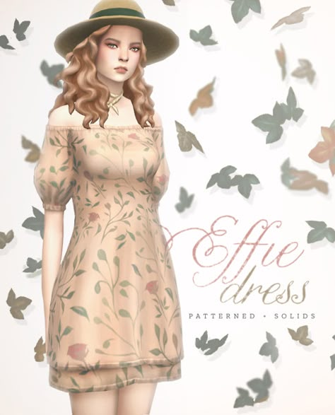 Cottage Sims 4 Cc Clothes, Sims 4 Cottage Cc Clothes, Garden Palette, Sims 4 Blog, Cottage Dress, Pelo Sims, Sims 4 Mm Cc, Casas The Sims 4, Sims 4 Dresses