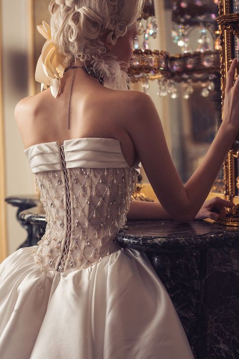 Ruth Wedding Dress by Kim Kassas Couture Kim Kassas Wedding, Kim Kassas Wedding Dresses, Kim Kassas Couture, Kim Kassas, Wedding Dresses Fall, Wedding Dress 2024, Bridal Reflections, Pronovias Bridal, Wedding Corset