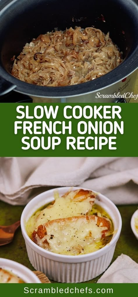 Onion Soup Recipe Slow Cooker, Slow Cooker French Onion Soup Recipe, Onion Soup Crockpot, French Onion Soup Recipe Slow Cooker, Slow Cooker French Onion Soup, Vegetarian French Onion Soup, Crockpot French Onion Soup, Cream Of Onion Soup, Homemade French Onion Soup