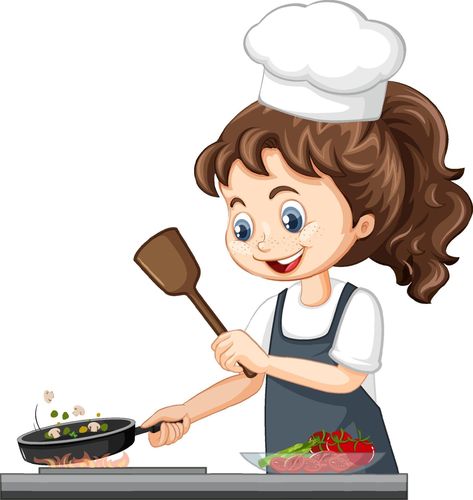 Chef Images, Cooking Clipart, Good Food Recipes, Cartoon Chef, Chocolate Bowl, Man Cooking, Female Chef, Food Cartoon, Food Clipart