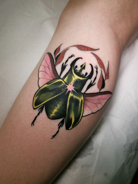 Atlas Beetle, Beetle Design, Beetle Tattoo, Custom Tattoos, Insect Tattoo, London Tattoo, Neo Traditional, Simplistic Tattoos, Custom Tattoo