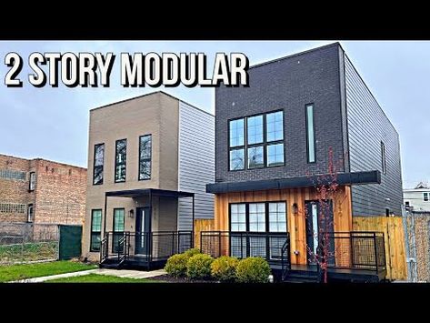 So much Space! Inside Look at 2 Story PREFAB HOMES as an Affordable Option in America - YouTube Modular Homes, Prefab Homes, In America, Look At, Building