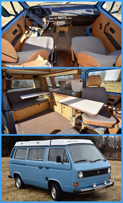 T3 Interior Vw Camper, Vw T25 Camper, Vw Westfalia Interior Ideas, Vw T25 Interior Ideas, Vw T3 Interior Ideas, Vw Kampeerwagens, Tiny Camper Trailer, Vw T3 Camper, Kombi Camper