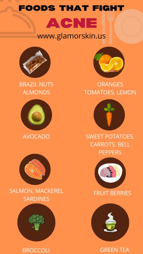 Foods that fight acne | Skincare & Beauty tips | Acne | Glamorskin Food For Healthy Skin Acne, Foods To Eat To Clear Acne, What Helps Clear Up Acne, Good Skin Foods Diet, Diet Plan For Clear Skin, Clear Skin Foods Diet, Good For Acne Clear Skin, Best Food For Acne Clear Skin, Clear Skin Eating Plan