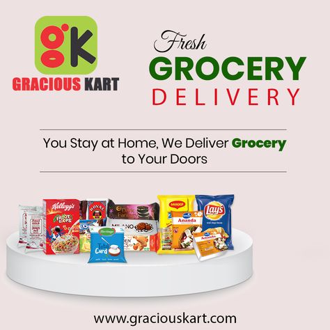 Gracious Kart is the Gurgaon-based online supermarket that will help meet all your daily grocery needs. Visit: www.graciouskart.com #GraciousKart #Grocery #OnlineShopping #OnlineDelivery #OnlineSupermarket #Gurgaon Supermarket Poster, Personal Branding Logo, Online Grocery Store, Flyers Design, Logistics Company, Grocery Haul, Super Market, Fresh Groceries, Buying Groceries