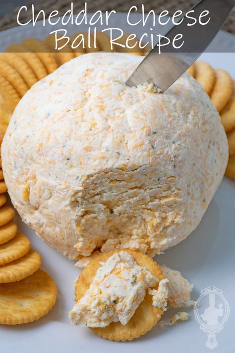 Cheddar Cheese Ball Ranch Cheese Ball Hidden Valley, Cat Cheese Ball, Hidden Valley Ranch Cheese Ball, Cheddar Cheese Cheese Ball, No Nut Cheese Ball Recipes, Salami Cheese Ball, Garlic Cheeseball Recipes, Meatless Cheese Ball, Cheese Ball With Ranch Packet