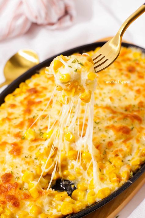 Korean Cheese Corn | Two Plaid Aprons Korean Cheese Corn, Korean Corn Cheese Recipe, Canned Corn Recipes, Bbq Corn, Canning Sweet Corn, Cheese Corn, Cheesy Corn, Corn Cheese, Corn Dishes