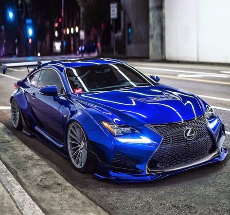 "Like a deep blue sea on a blue, blue day ..." #Lexus #RCF Lexus Coupe, Lexus Sports Car, Lexus Rcf, Lexus Sport, Lexus Rc, Rocket Bunny, Lexus Lfa, Lexus Gs300, Lexus Is250