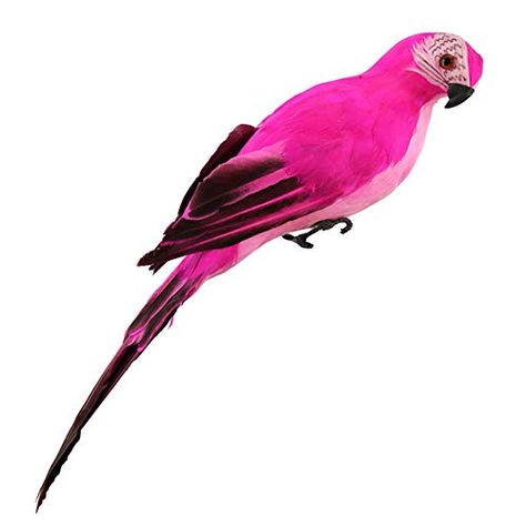 LQKYWNA Lifelike Fake Parrots, Artificial Bird Decoration, Foam Macaw Parrot Model, Colorful Garden Parrot Ornament H... Zoo Decor, Artificial Birds, Wild Bird Feeders, Macaw Parrot, Garden Party Decorations, Colorful Parrots, Lawn Ornaments, Hanging Garden, Garden Trees