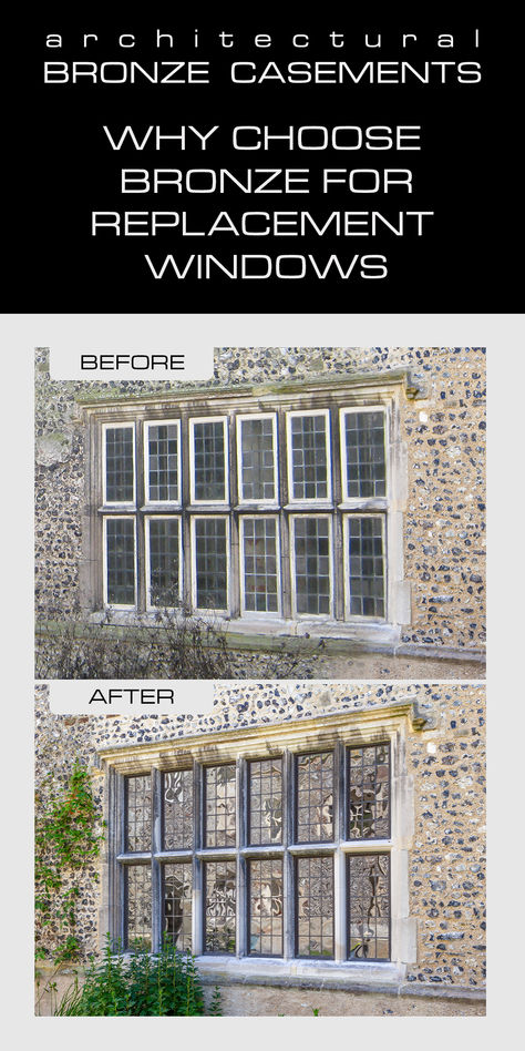 Learn why to choose architectural bronze for replacement windows. Bronze Windows Exterior Paint Colors, Bronze Windows Interior, Bronze Interior Windows, Bronze Windows Exterior, Bronze Aluminum Windows, Lakehouse Exterior, Bronze Windows, Colonial Windows, Window Grids