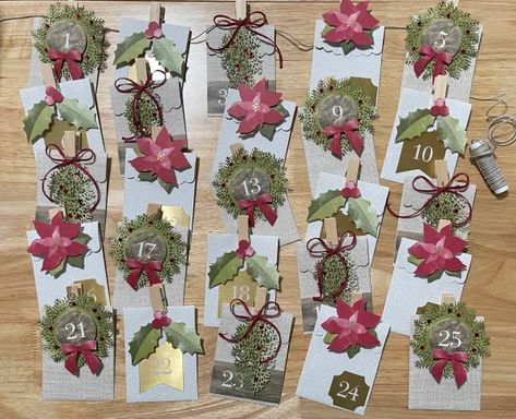 Stampin Up Rustic Christmas Countdown Kit Alternatives, Stampin Up Kits, Stampin Up Paper Pumpkin, Cherry Cobbler, Atc Cards, Countdown Calendar, Online Tutorials, The Last Day, Paper Pumpkin