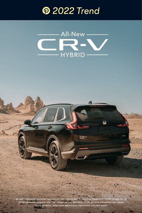 The ever-capable and fuel-efficient Honda CR-V Hybrid is the perfect companion for adventure. Car Deco, Toyota Land Cruiser Prado, Go The Distance, Sport Touring, Compact Suv, Dance Workout Videos, Car Hacks, Hybrid Car, Porsche Cars