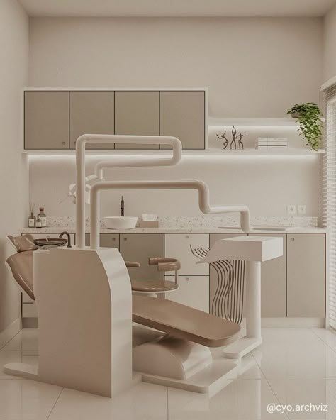 Modern Exam Room, Dentist Cabinet Design, Dentist Design Interior, Dentistry Interior Design, Dentistry Office Design, Orthodontist Office Design, Dentist Interior Design, Dentist Clinic Interior Design, Small Dental Clinic Interior Design