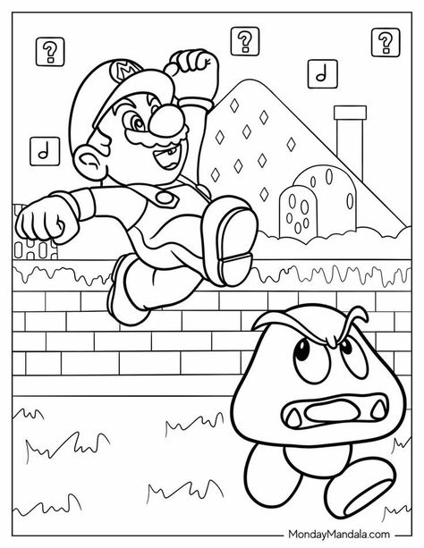 Coloring Sheets For Boys, Hello Kitty Princess, Animals Disney, Mario Coloring, Beautiful Coloring Pages, Mindfulness Coloring, Super Mario Coloring Pages, Fathers Day Coloring Page, Mario Coloring Pages